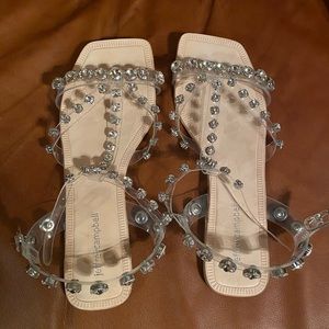 Jeffrey Campbell Amaryl Crystal Sandals